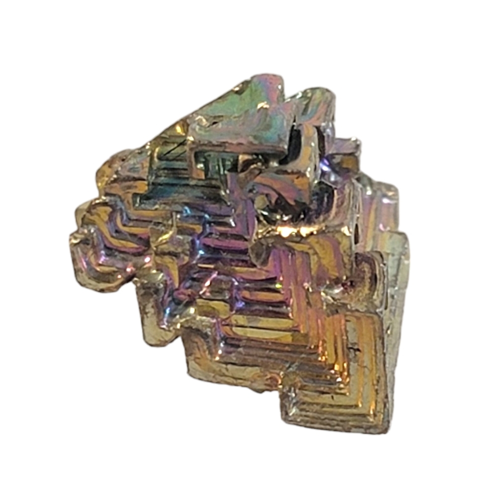 Square Bismuth Crystal DIY Homemade Jewlrey Pendant Sized Necklace Piece